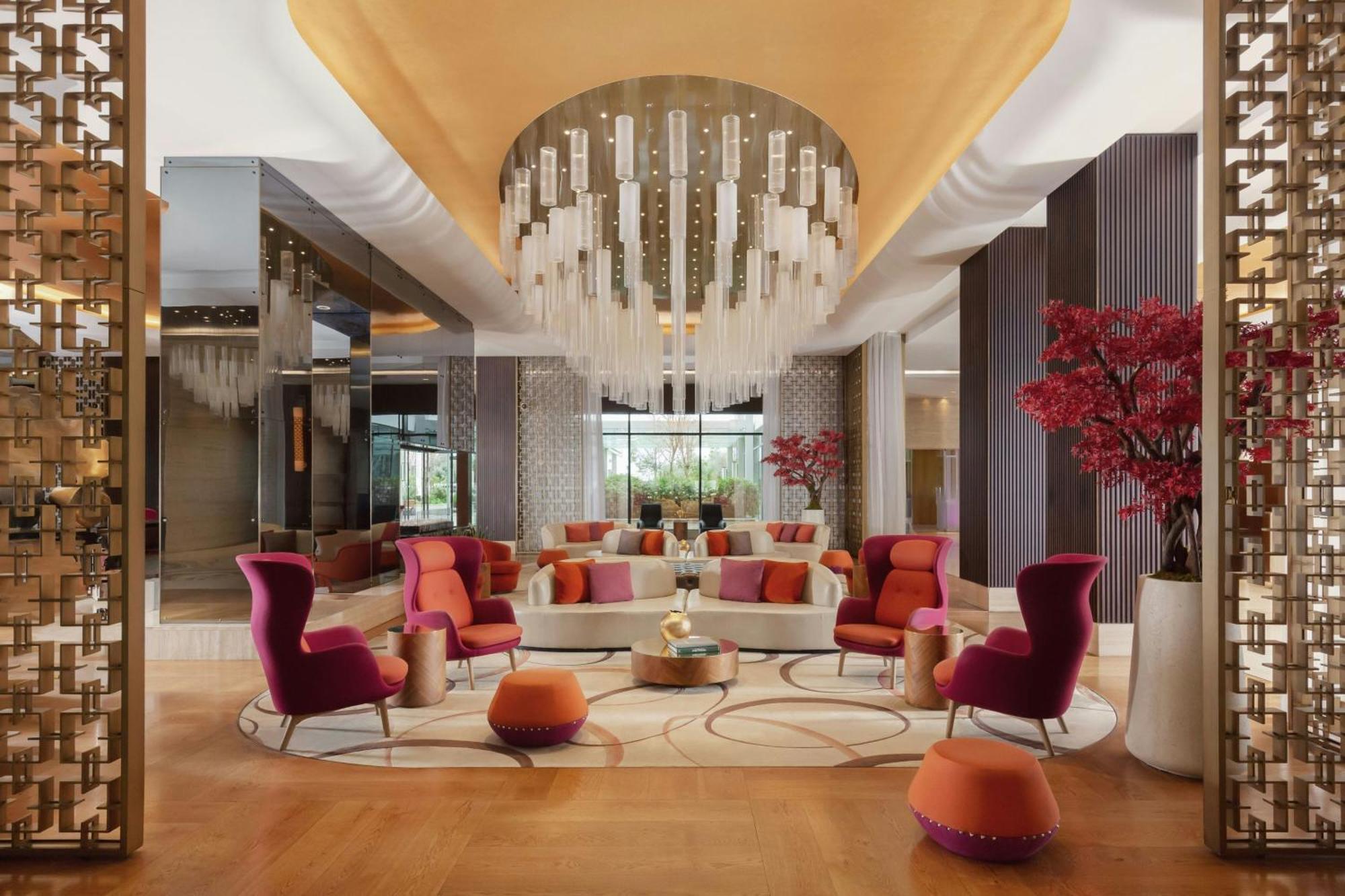 Baku Marriott Hotel Boulevard Eksteriør billede The lobby of the hotel